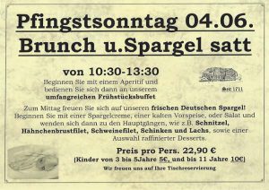 Pfingsten - Spargelbrunch